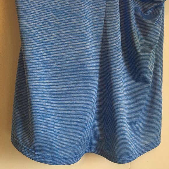 Adidas Blue Striped Racerback Tank Top - Picture 5 of 14